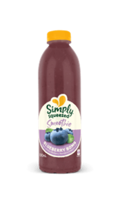 Simply Squeezed Smoothie Blueberry 800ml