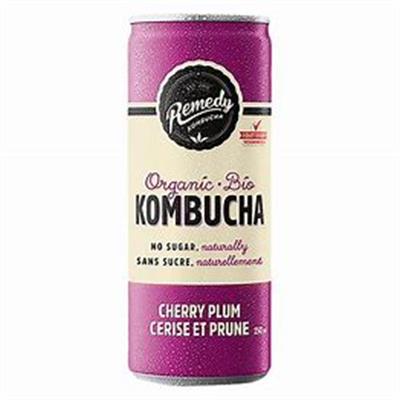 Remedy Kombucha Cherry Plum 250ml can
