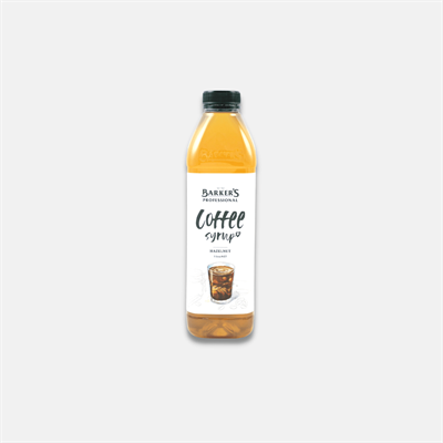 Barkers Coffee Syrup Hazelnut 1Ltr